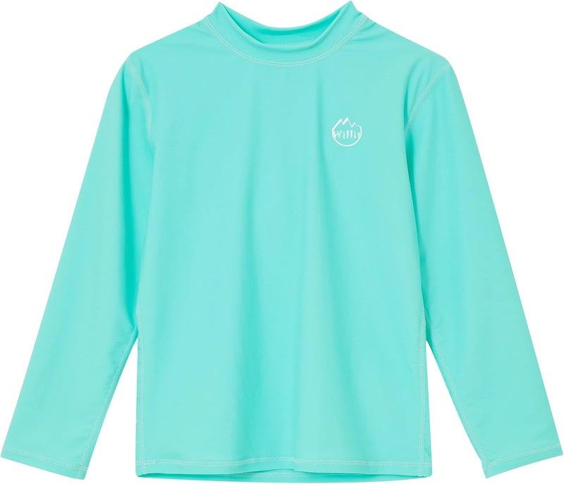 Willit Boys Rash Guard Swim Shirt Baby/Toddler Long Sleeve UPF 50+ Sun Protection SPF Quick Dry Shirt - Image 2